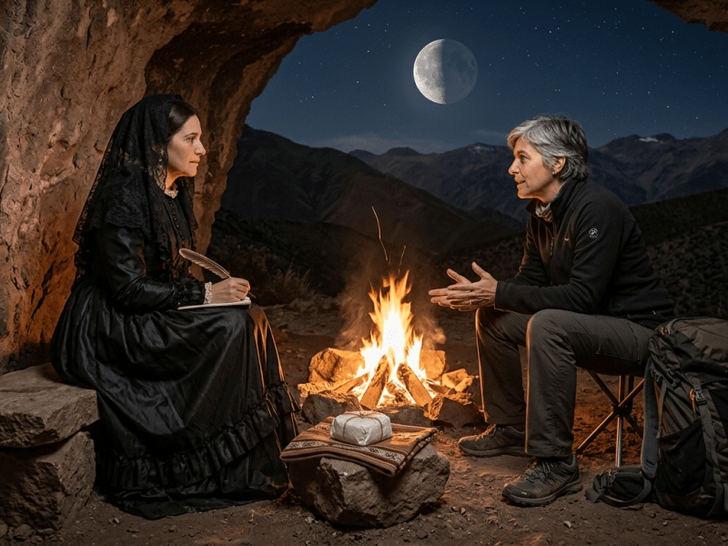 Fogata en la cueva de los&nbsp;huesos